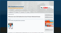 Desktop Screenshot of cdu-waldstadt-schlaatz.de