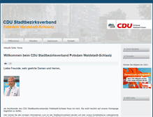 Tablet Screenshot of cdu-waldstadt-schlaatz.de